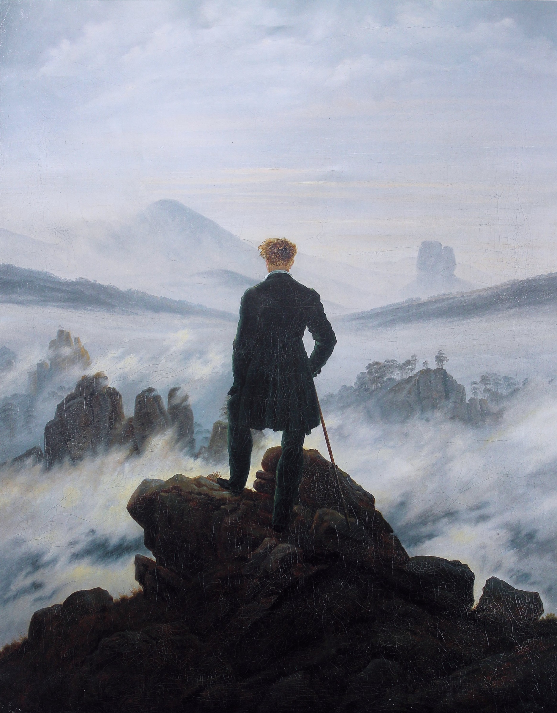 Caspar David Friedrich · El caminante sobre el mar de nubes